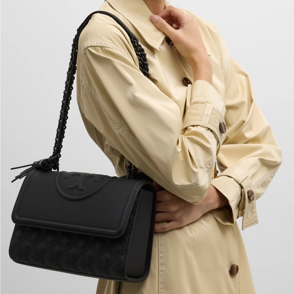 Tory Burch Fleming Quilted Leather Convertible Shoulder Bag